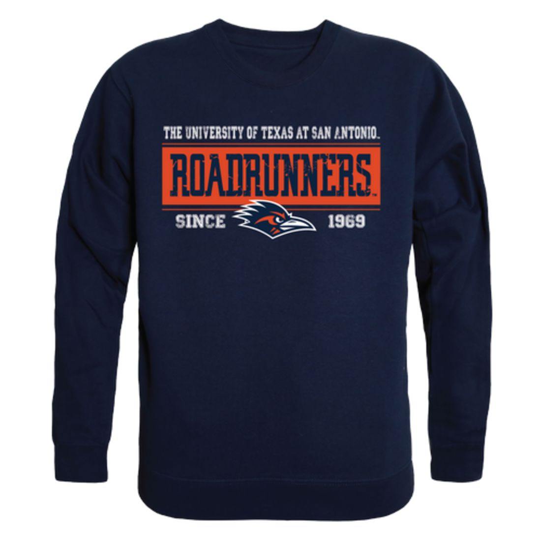 UTSA University of Texas at San Antonio Roadrunners Established Crewneck Pullover Sweatshirt Sweater Navy-Campus-Wardrobe