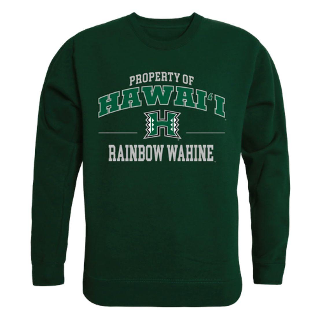 University of Hawaii Rainbow Rainbow Warriors Property Crewneck Pullover Sweatshirt Sweater Forest-Campus-Wardrobe