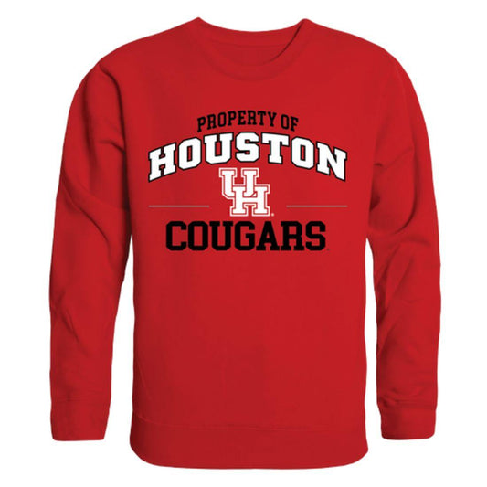 UH University of Houston Cougars Property Crewneck Pullover Sweatshirt Sweater Red-Campus-Wardrobe