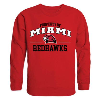 Miami University RedHawks Property Crewneck Pullover Sweatshirt Sweater Red-Campus-Wardrobe