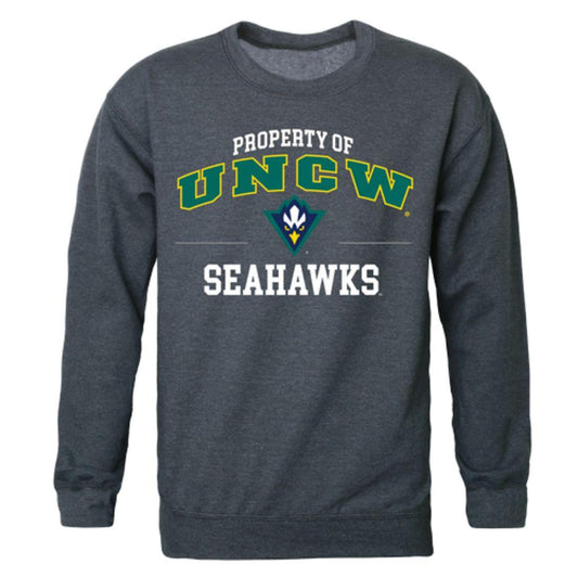 UNCW University of North Carolina Wilmington Seahawks Property Crewneck Pullover Sweatshirt Sweater Heather Charcoal-Campus-Wardrobe