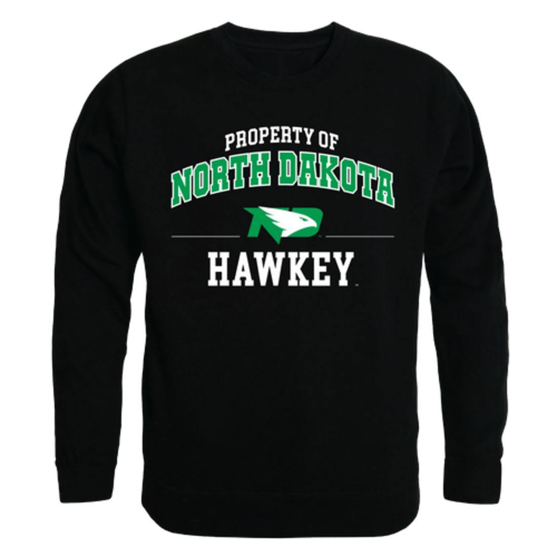 UND University of North Dakota Fighting Hawks Property Crewneck Pullover Sweatshirt Sweater Black-Campus-Wardrobe