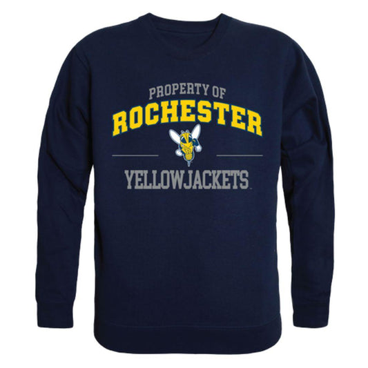 University of Rochester Yellowjackets Property Crewneck Pullover Sweatshirt Sweater Navy-Campus-Wardrobe