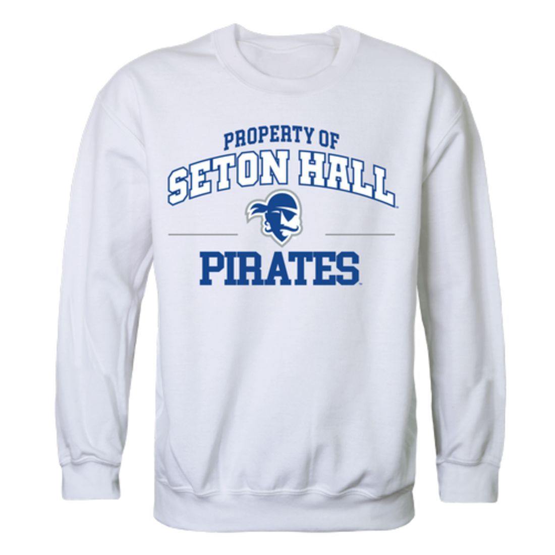 SHU Seton Hall University Pirates Property Crewneck Pullover Sweatshirt Sweater White-Campus-Wardrobe