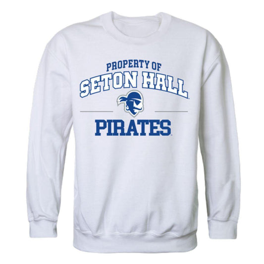 SHU Seton Hall University Pirates Property Crewneck Pullover Sweatshirt Sweater White-Campus-Wardrobe