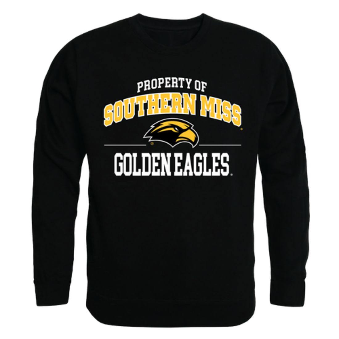 USM University of Southern Mississippi Golden Eagles Property Crewneck Pullover Sweatshirt Sweater Black-Campus-Wardrobe