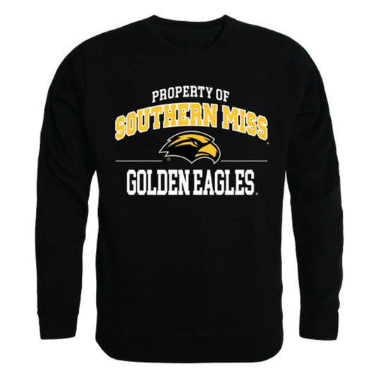USM University of Southern Mississippi Golden Eagles Property Crewneck Pullover Sweatshirt Sweater Black-Campus-Wardrobe