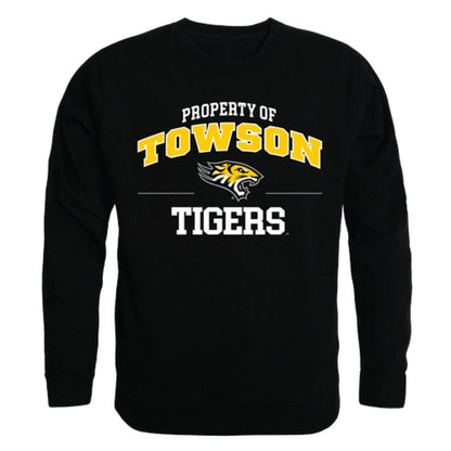 TU Towson University Tigers Property Crewneck Pullover Sweatshirt Sweater Black-Campus-Wardrobe