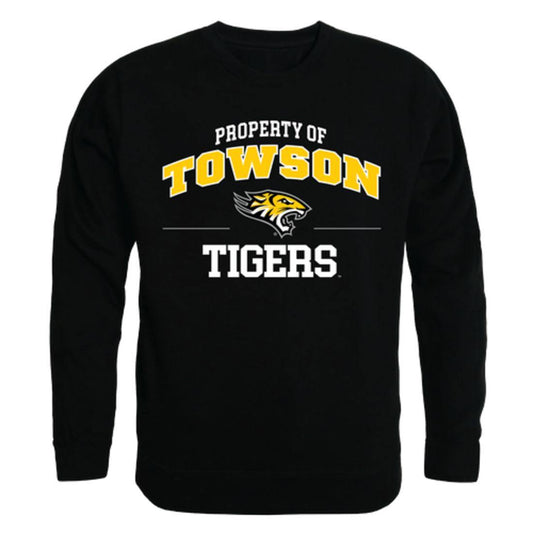 TU Towson University Tigers Property Crewneck Pullover Sweatshirt Sweater Black-Campus-Wardrobe