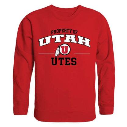 University of Utah Utes Property Crewneck Pullover Sweatshirt Sweater Red-Campus-Wardrobe