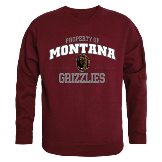 UM University of Montana Grizzlies Property Crewneck Pullover Sweatshirt Sweater Maroon-Campus-Wardrobe
