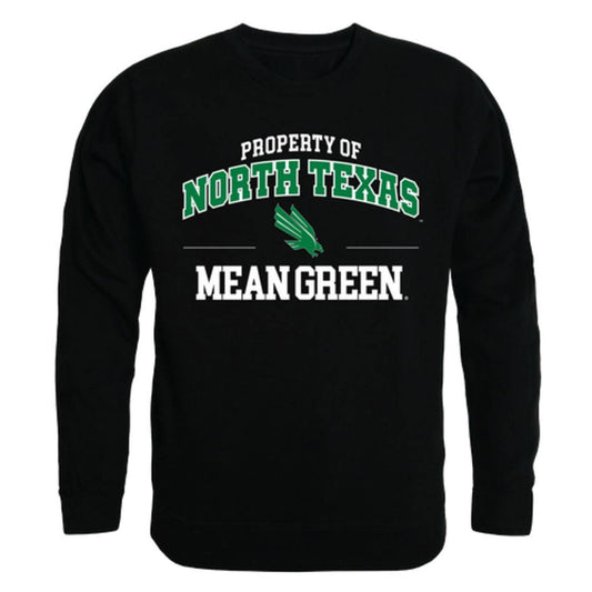 UNT University of North Texas Mean Green Property Crewneck Pullover Sweatshirt Sweater Black-Campus-Wardrobe
