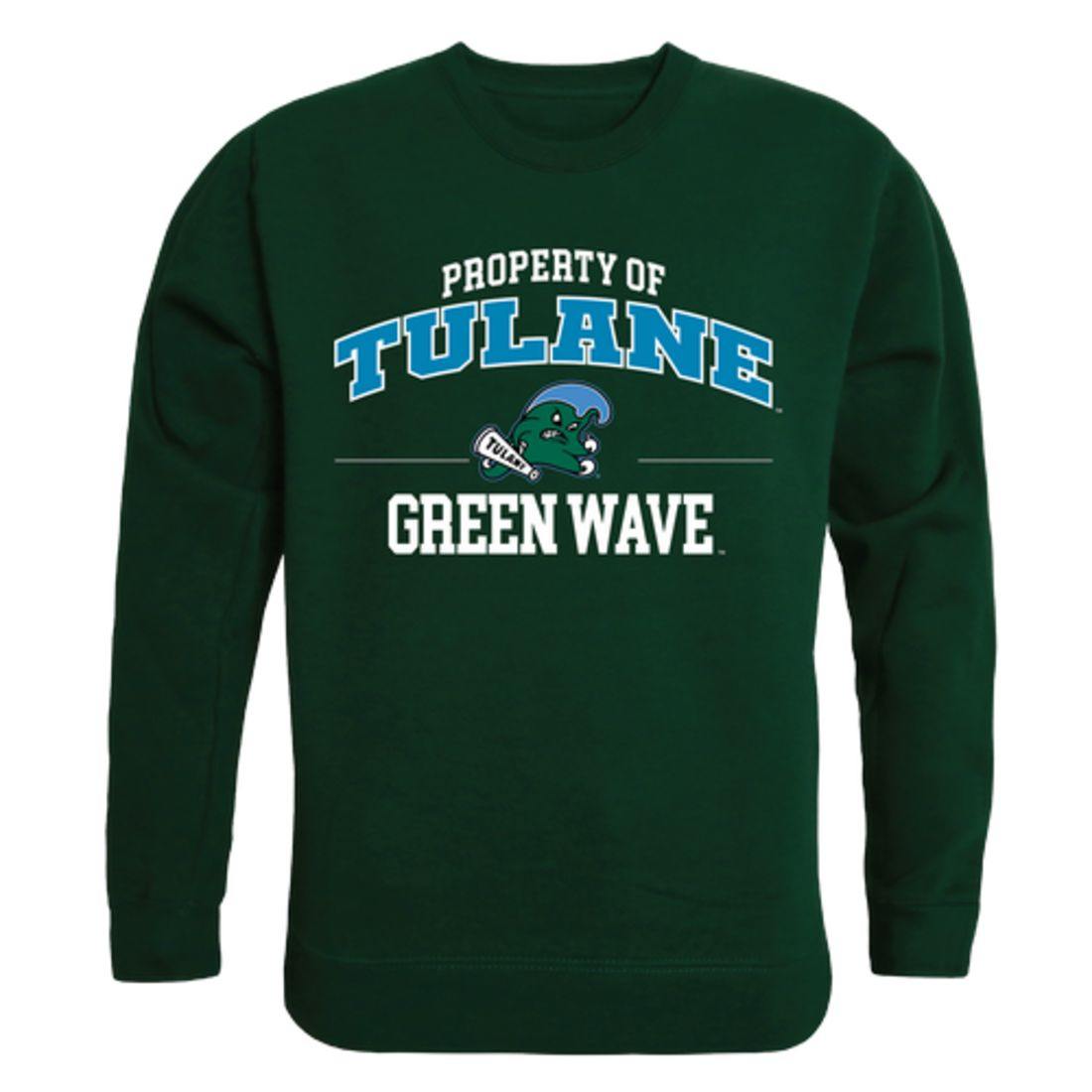 Tulane University Green Waves Property Crewneck Pullover Sweatshirt Sweater Forest-Campus-Wardrobe