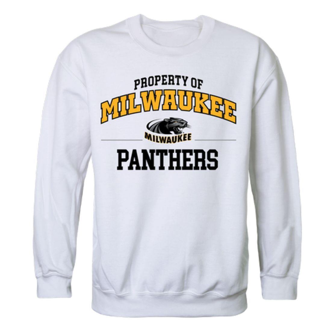 UW University of Wisconsin Milwaukee Panthers Property Crewneck Pullover Sweatshirt Sweater White-Campus-Wardrobe