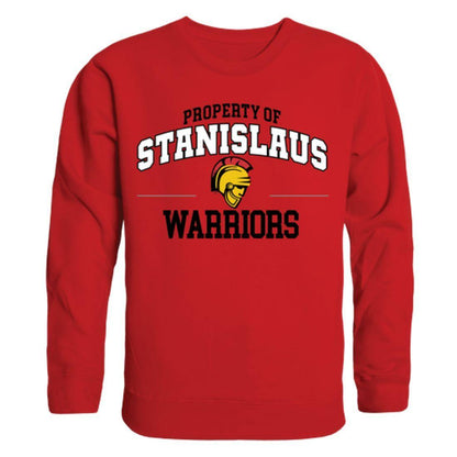 CSUSTAN California State University Stanislaus Warriors Property Crewneck Pullover Sweatshirt Sweater Red-Campus-Wardrobe