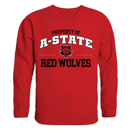 Arkansas State University A-State RedWolves Property Crewneck Pullover Sweatshirt Sweater Red-Campus-Wardrobe