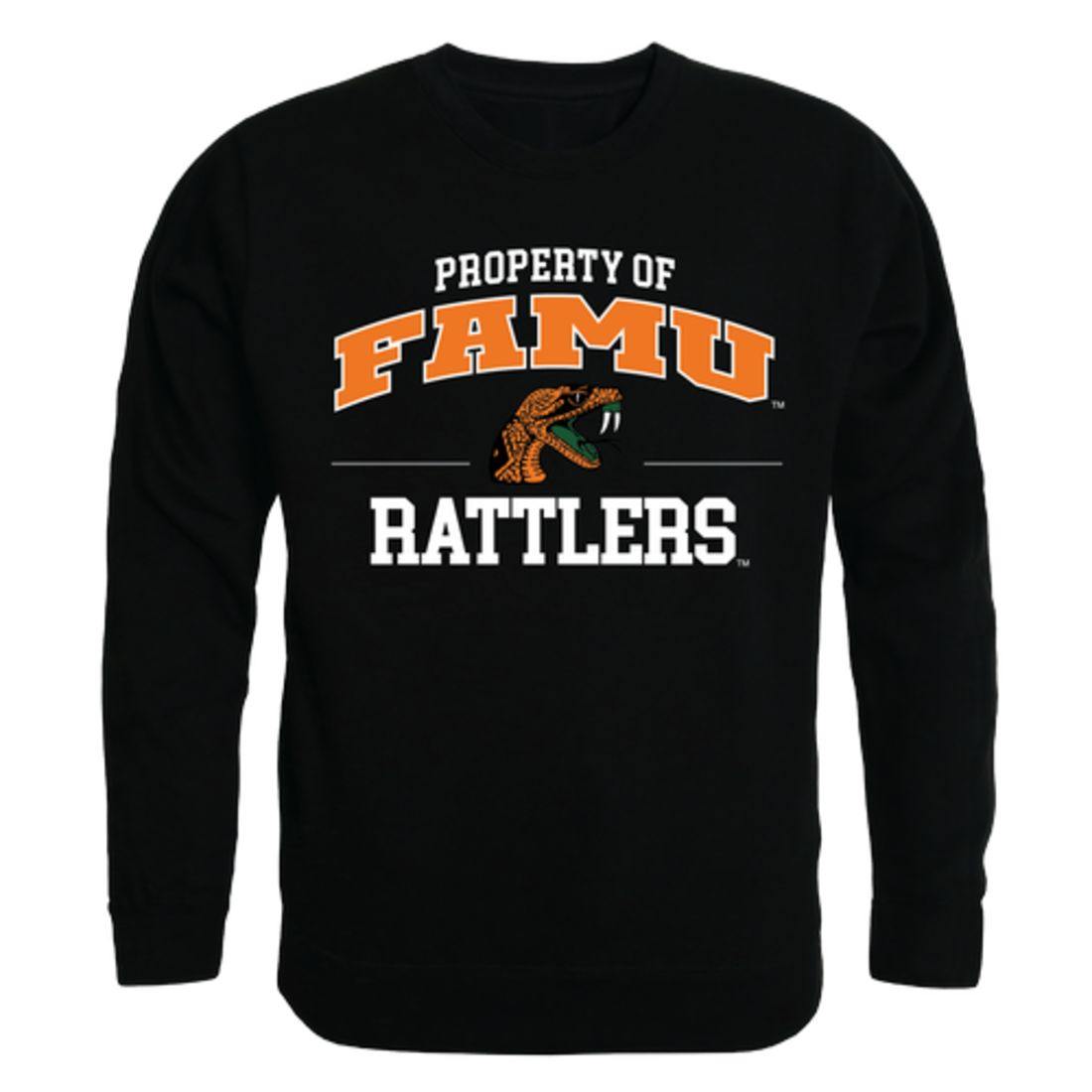 FAMU Florida A&M University Rattlers Property Crewneck Pullover Sweatshirt Sweater Black-Campus-Wardrobe