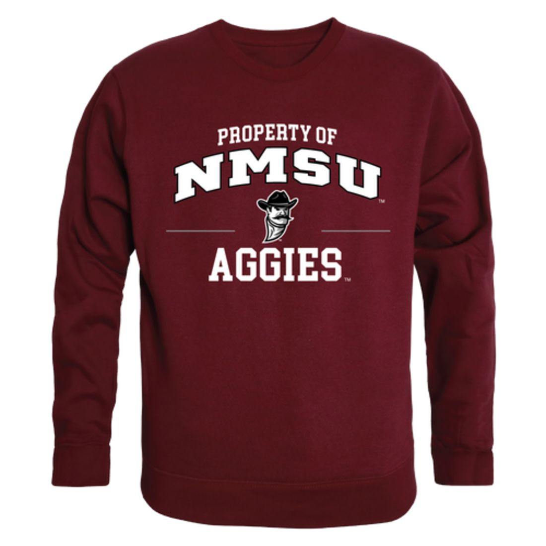 NMSU New Mexico State University Aggies Property Crewneck Pullover Sweatshirt Sweater Maroon-Campus-Wardrobe
