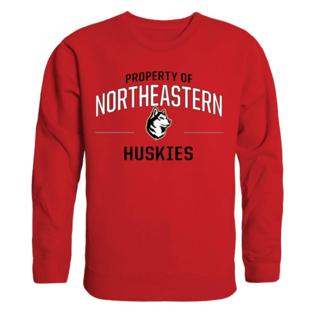 Northeastern University Huskies Property Crewneck Pullover Sweatshirt Sweater Red-Campus-Wardrobe