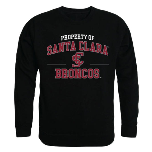 SCU Santa Clara University Broncos Property Crewneck Pullover Sweatshirt Sweater Black-Campus-Wardrobe