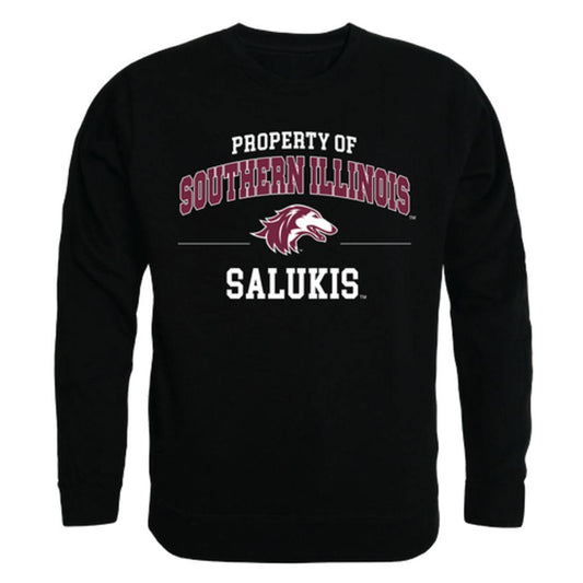 SIU Southern Illinois University Salukis Property Crewneck Pullover Sweatshirt Sweater Black-Campus-Wardrobe