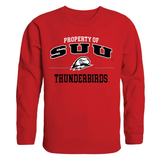 SUU Southern Utah University Thunderbirds Property Crewneck Pullover Sweatshirt Sweater Red-Campus-Wardrobe