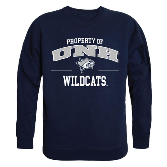 UNH University of New Hampshire Wildcats Property Crewneck Pullover Sweatshirt Sweater Navy-Campus-Wardrobe
