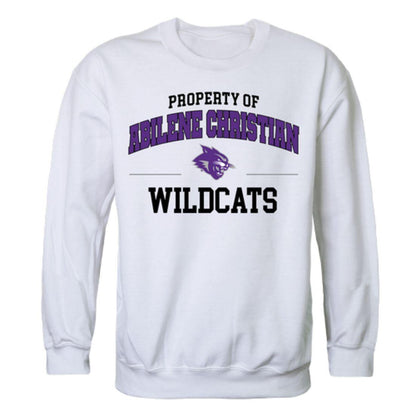 ACU Abilene Christian University Wildcats Property Crewneck Pullover Sweatshirt Sweater White-Campus-Wardrobe