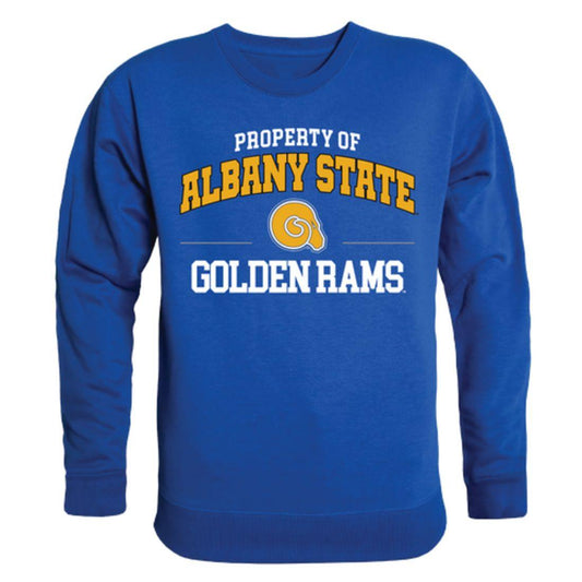 ASU Albany State University Golden Rams Property Crewneck Pullover Sweatshirt Sweater Royal-Campus-Wardrobe