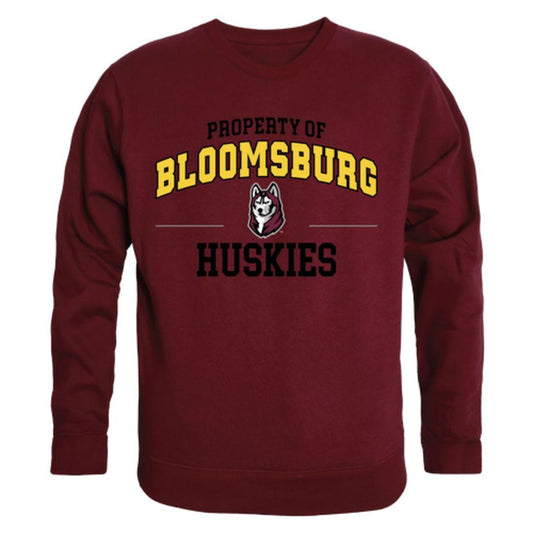 Bloomsburg University Huskies Property Crewneck Pullover Sweatshirt Sweater Maroon-Campus-Wardrobe