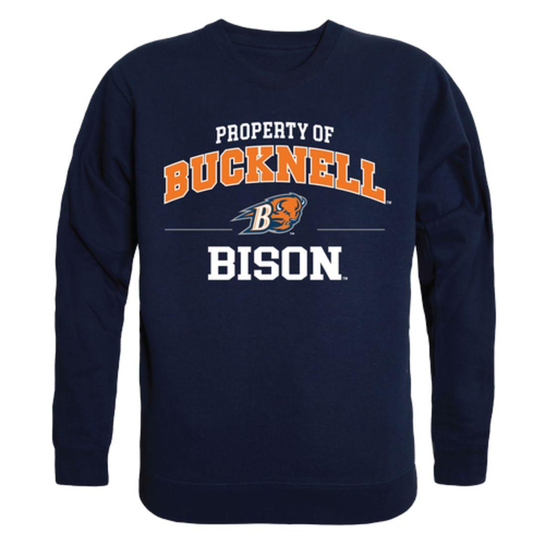 Bucknell University Bison Property Crewneck Pullover Sweatshirt Sweater Navy-Campus-Wardrobe