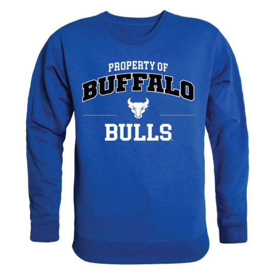 SUNY University at Buffalo Bulls Property Crewneck Pullover Sweatshirt Sweater Royal-Campus-Wardrobe