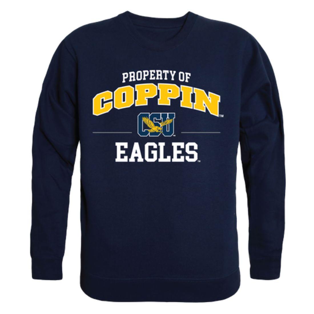 CSU Coppin State University Eagles Property Crewneck Pullover Sweatshirt Sweater Navy-Campus-Wardrobe