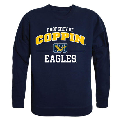 CSU Coppin State University Eagles Property Crewneck Pullover Sweatshirt Sweater Navy-Campus-Wardrobe