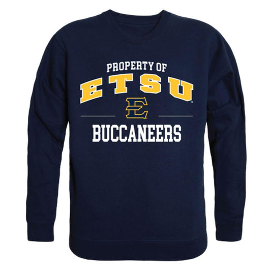 ETSU East Tennessee State University Buccaneers Property Crewneck Pullover Sweatshirt Sweater Navy-Campus-Wardrobe
