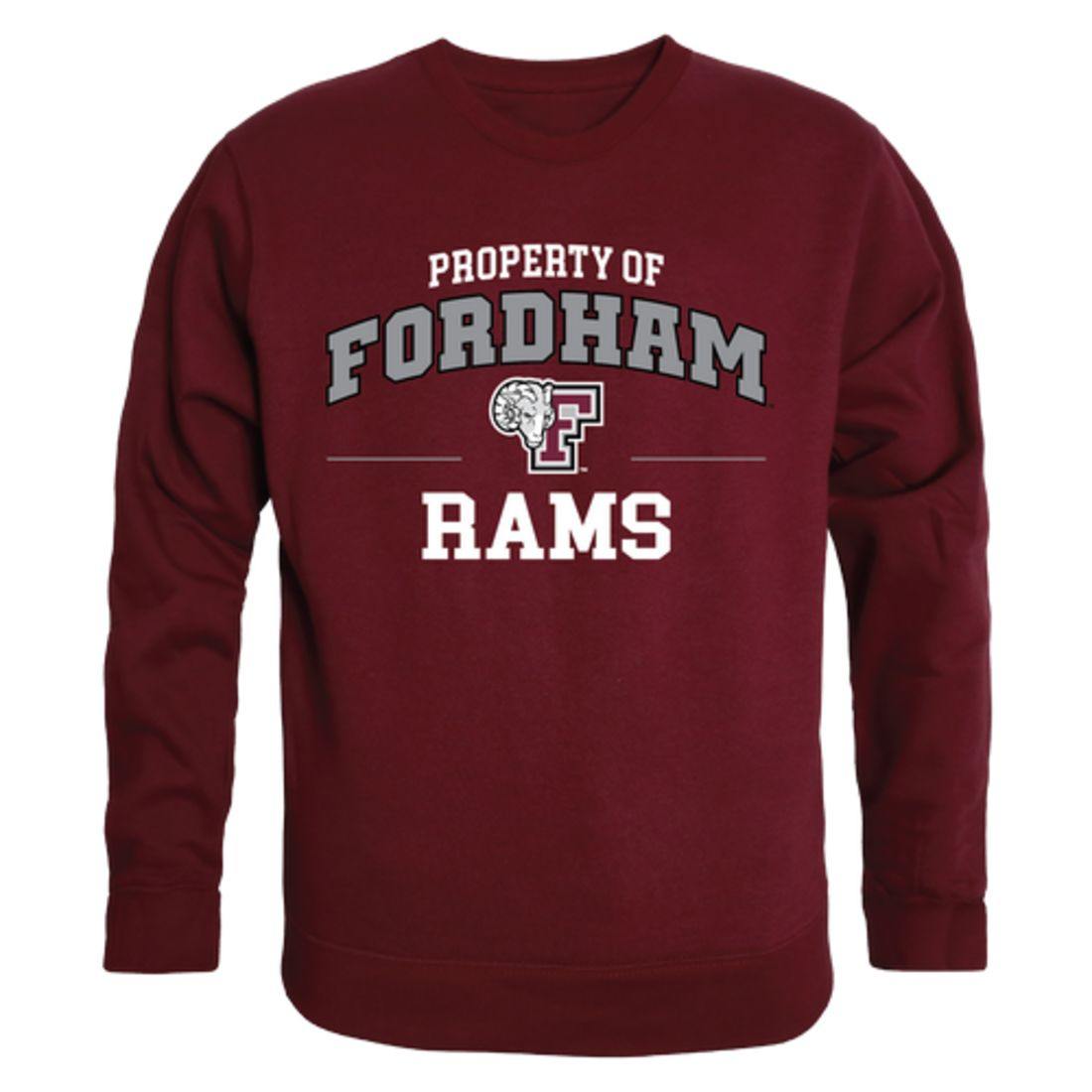 Fordham University Rams Property Crewneck Pullover Sweatshirt Sweater Maroon-Campus-Wardrobe