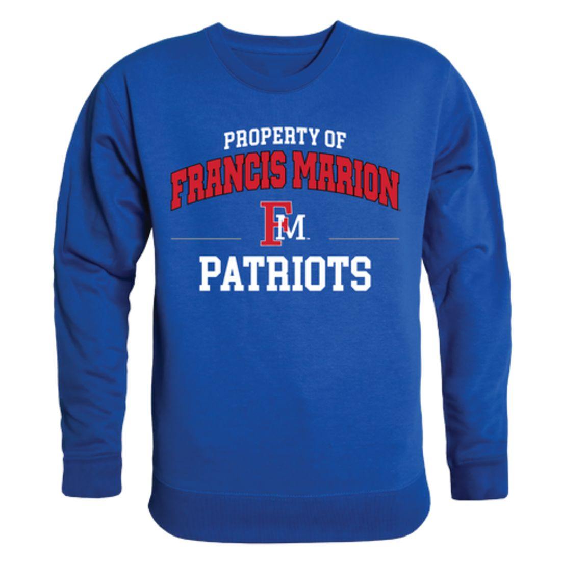 FMU Francis Marion University Patriots Property Crewneck Pullover Sweatshirt Sweater Royal-Campus-Wardrobe