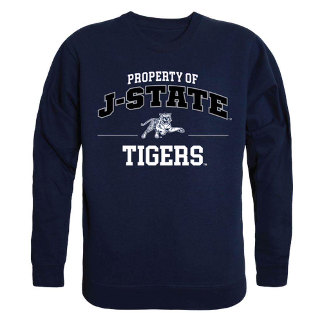 JSU Jackson State University Tigers Property Crewneck Pullover Sweatshirt Sweater Navy-Campus-Wardrobe