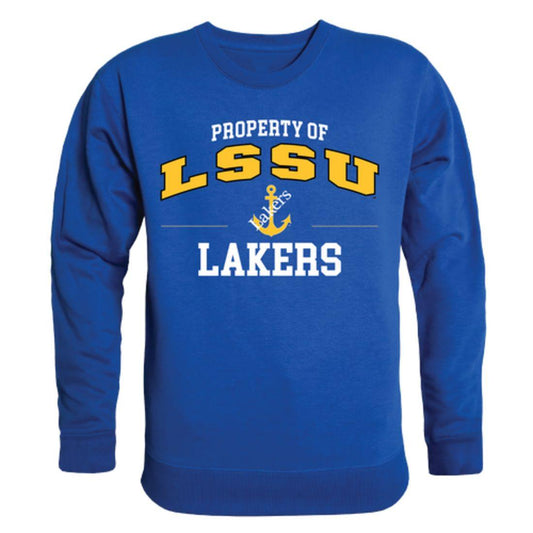LSSU Lake Superior State University Lakers Property Crewneck Pullover Sweatshirt Sweater Royal-Campus-Wardrobe