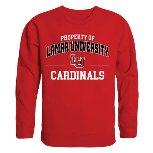 Lamar University Property Crewneck Pullover Sweatshirt Sweater Red-Campus-Wardrobe