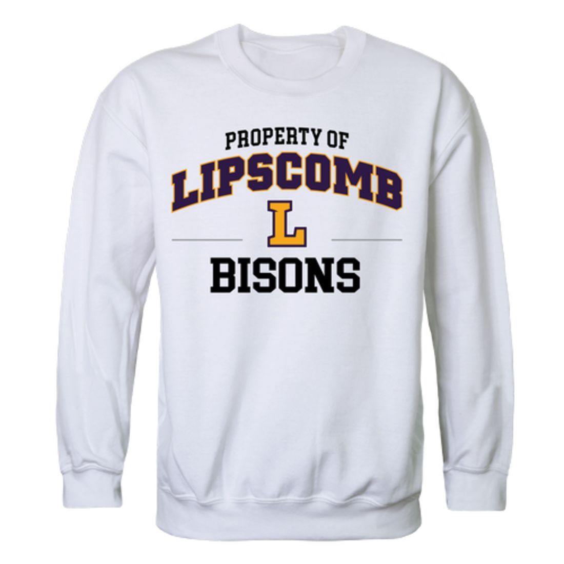 Lipscomb University Bisons Property Crewneck Pullover Sweatshirt Sweater White-Campus-Wardrobe