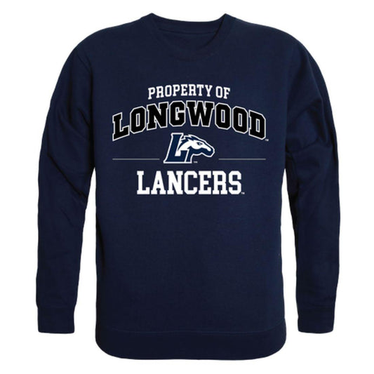Longwood University Lancers Property Crewneck Pullover Sweatshirt Sweater Navy-Campus-Wardrobe