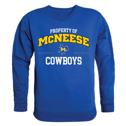 McNeese State University Cowboys and Cowgirls Property Crewneck Pullover Sweatshirt Sweater Royal-Campus-Wardrobe