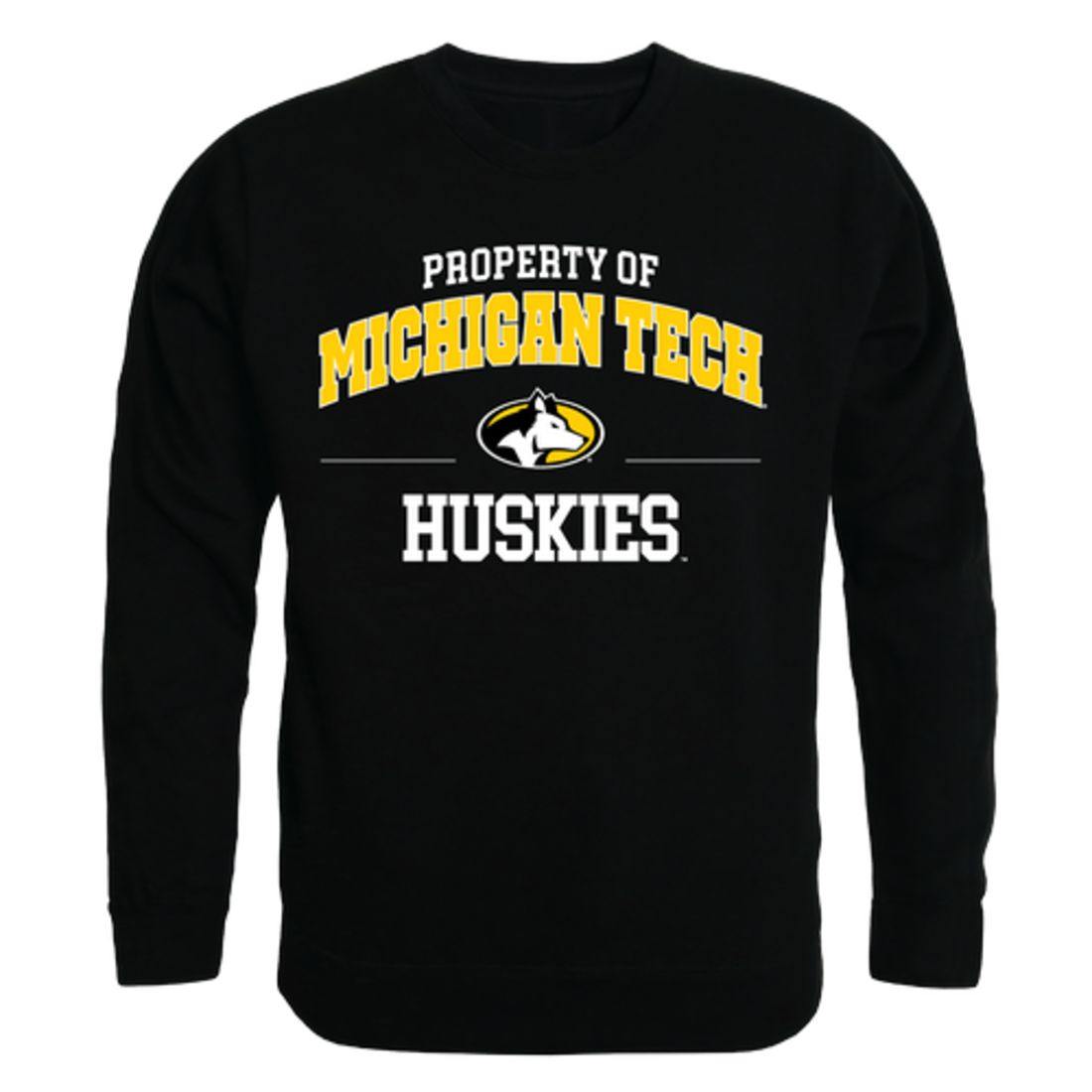 Michigan Technological University Huskies Property Crewneck Pullover Sweatshirt Sweater Black-Campus-Wardrobe