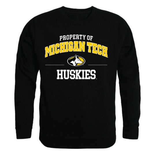 Michigan Technological University Huskies Property Crewneck Pullover Sweatshirt Sweater Black-Campus-Wardrobe