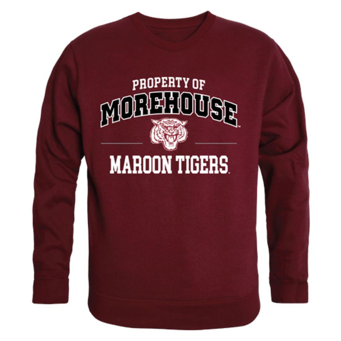 Morehouse College MaroonTigers Property Crewneck Pullover Sweatshirt Sweater Maroon-Campus-Wardrobe
