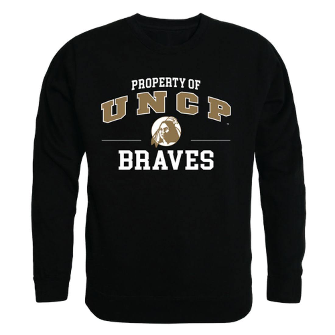 UNCP University of North Carolina at Pembroke Braves Property Crewneck Pullover Sweatshirt Sweater Black-Campus-Wardrobe