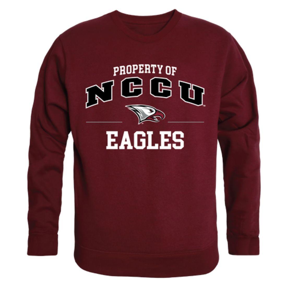 NCCU North Carolina Central University Eagles Property Crewneck Pullover Sweatshirt Sweater Maroon-Campus-Wardrobe