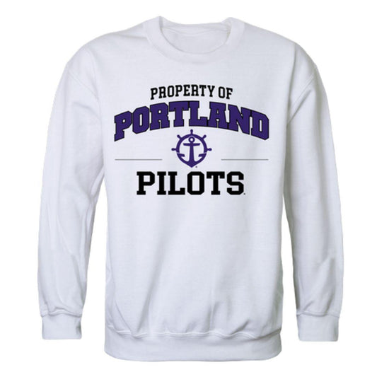 UP University of Portland Pilots Property Crewneck Pullover Sweatshirt Sweater White-Campus-Wardrobe