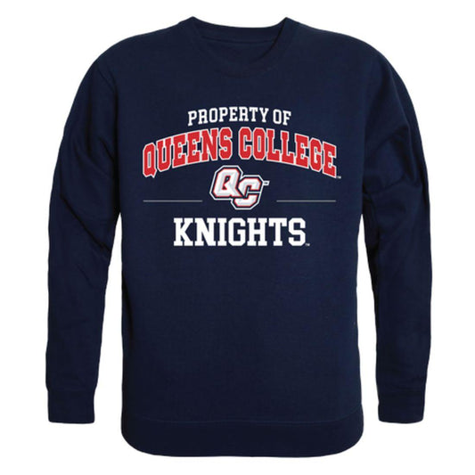 CUNY Queens College Knights Property Crewneck Pullover Sweatshirt Sweater Navy-Campus-Wardrobe